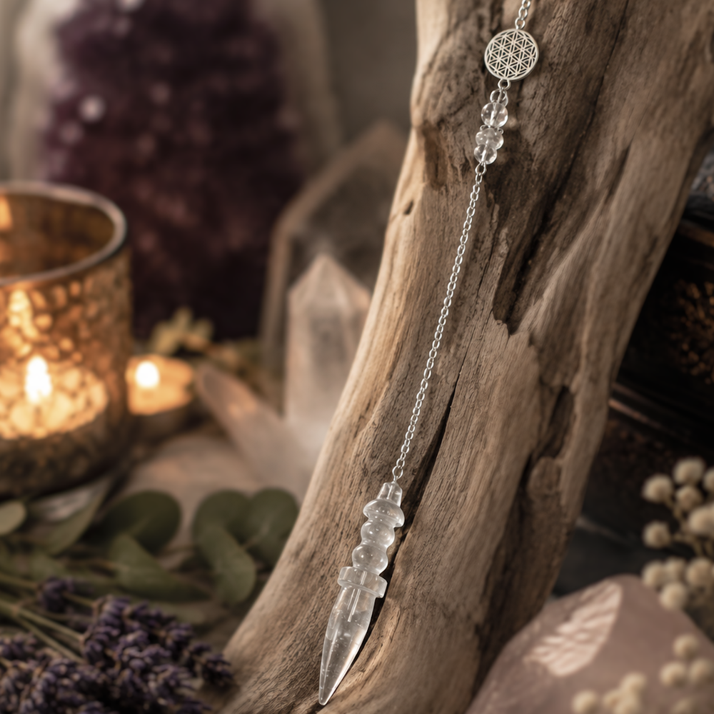 Pendulum Clear Quartz 7.0 cm | Carpe Diem With Remi