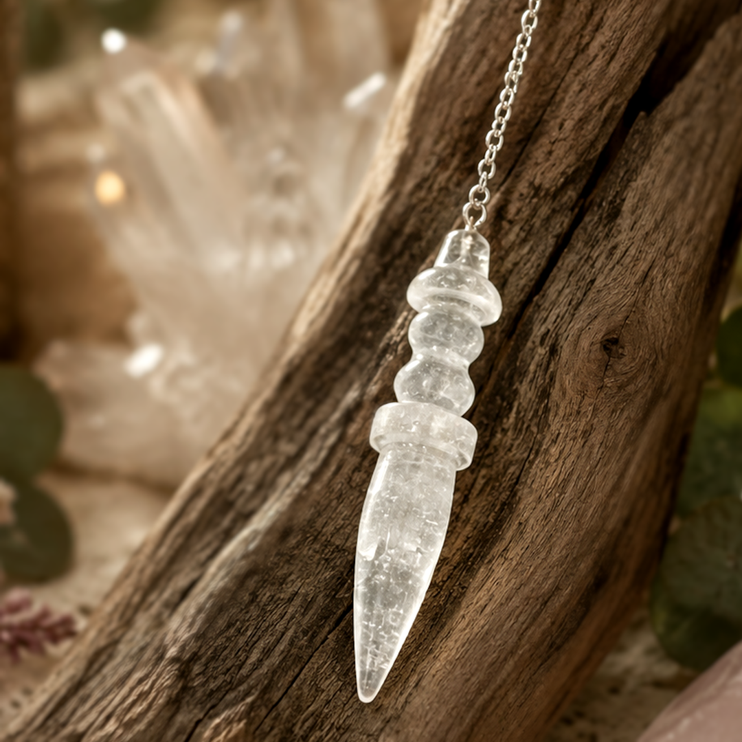 Pendulum Clear Quartz 7.0 cm | Carpe Diem With Remi