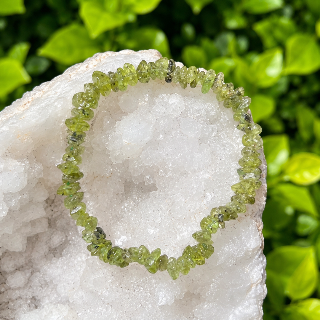 Bracelet Peridot Chips