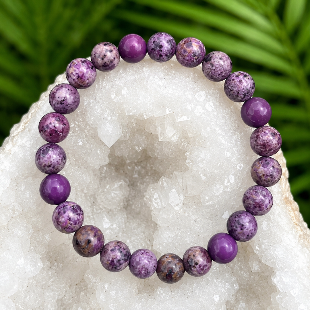 Bracelet Phosphosiderite 8mm Beads