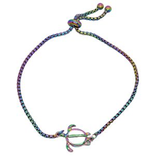 Bracelet Rainbow Titanium Turtle | Carpe Diem With Remi