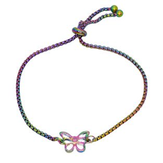 Bracelet Rainbow Titanium Butterfly | Carpe Diem With Remi