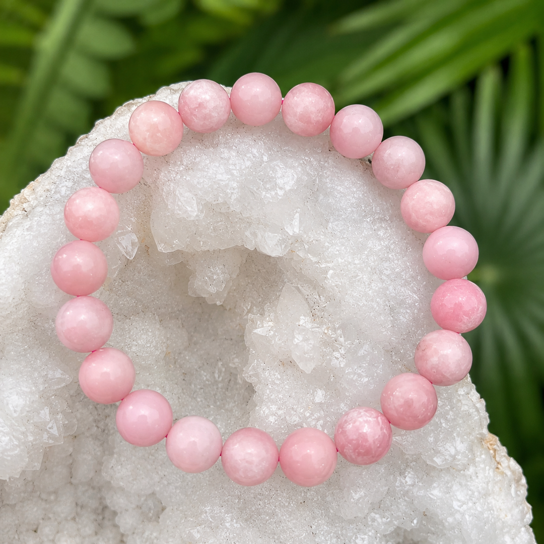 Bracelet Pink Opal 8mm Beads