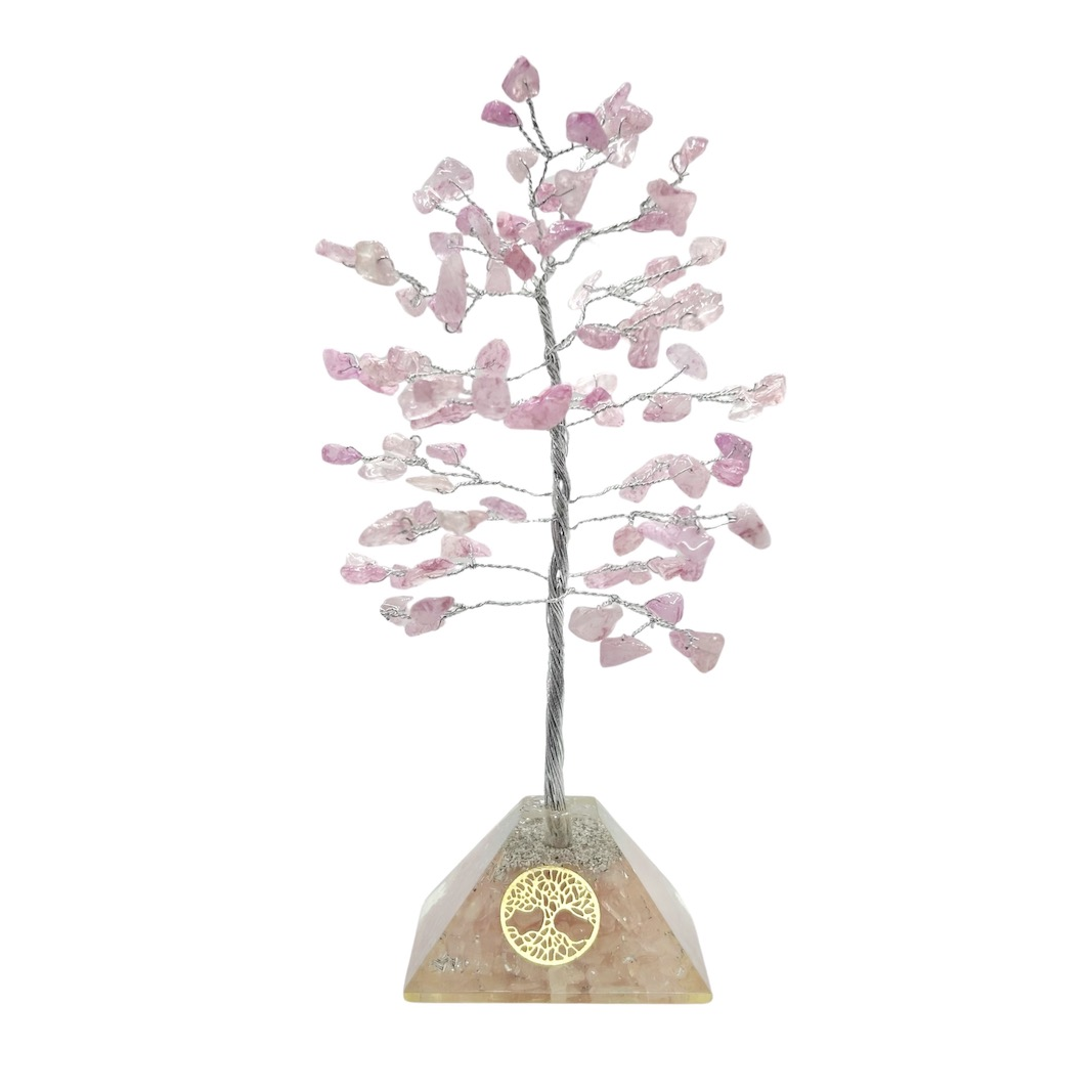 Tree Pink Quartz Orgonite Base 100 Chip