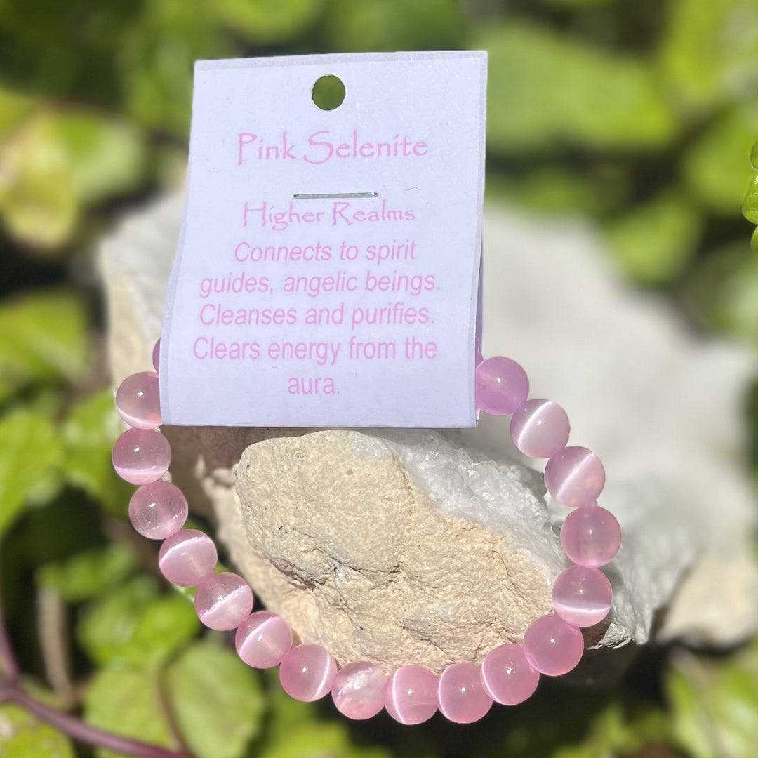 Bracelet Pink Selenite 8mm