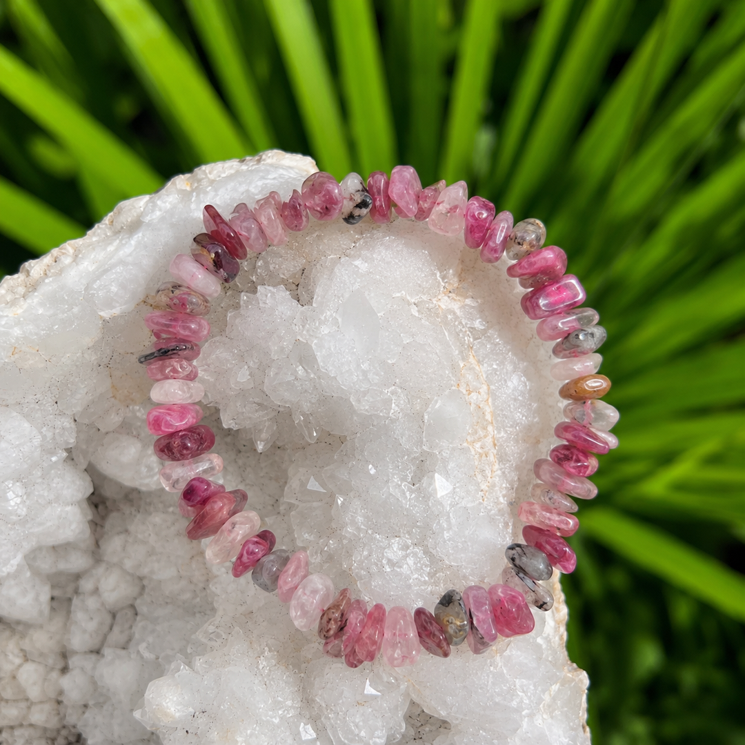 Bracelet Plum Blossom Tourmaline Chip