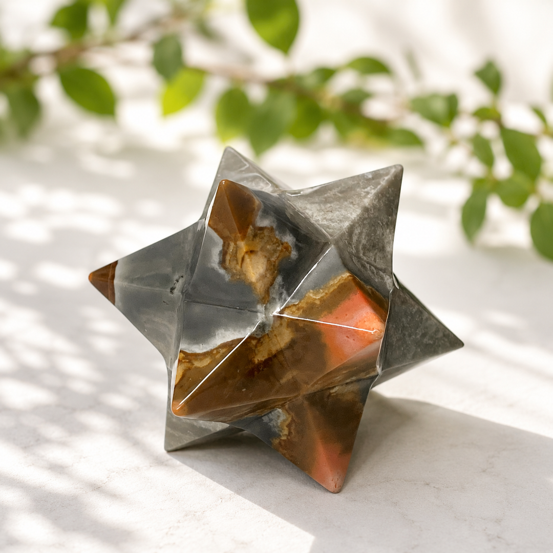 Dodecahedron Polychrome Jasper 6.1 cm