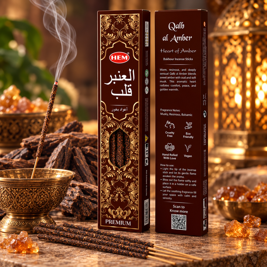Hem Qalb al Amber Premium Incense Sticks | Carpe Diem With Remi