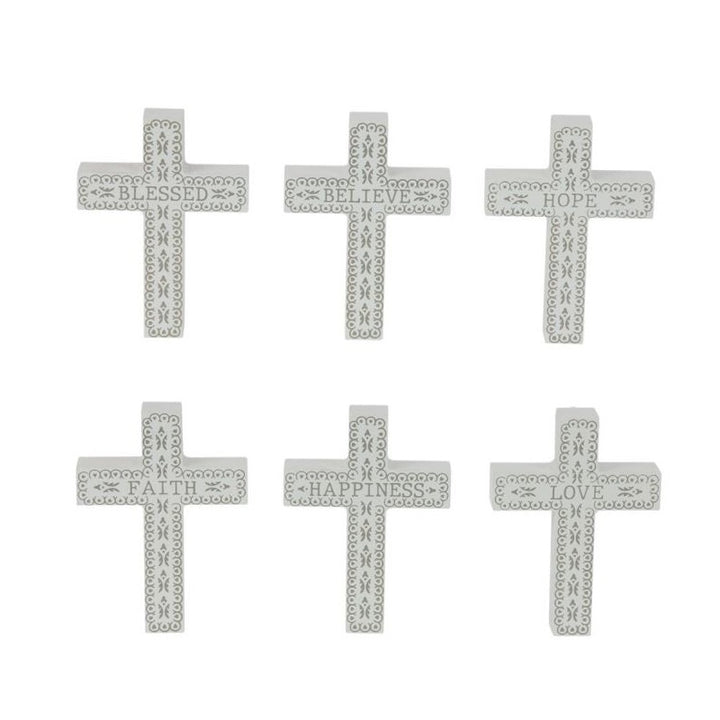 Cross Religious Inspirational Wording 10 cm