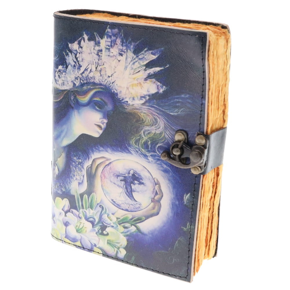 Journal Leather Fairy with Crystal Ball 17 cm