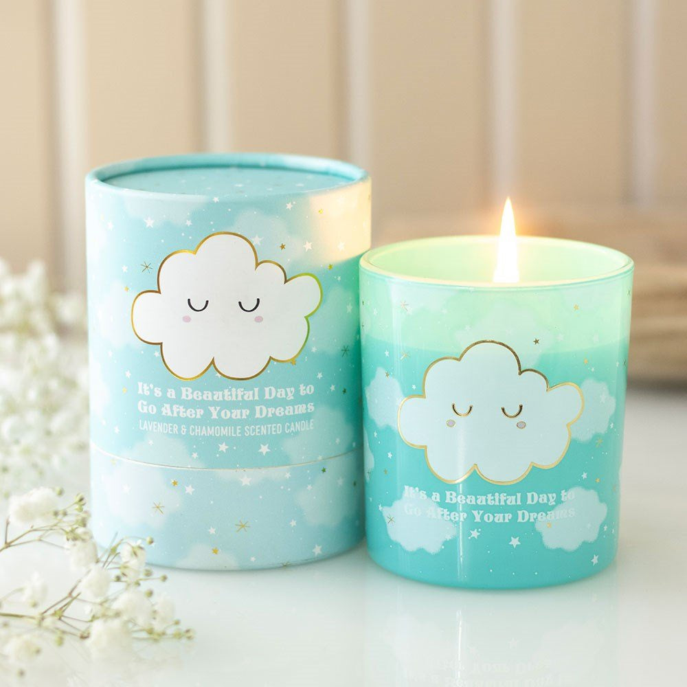 Candle Jar Cloud Print Lavender and Chamomile - Instore Only