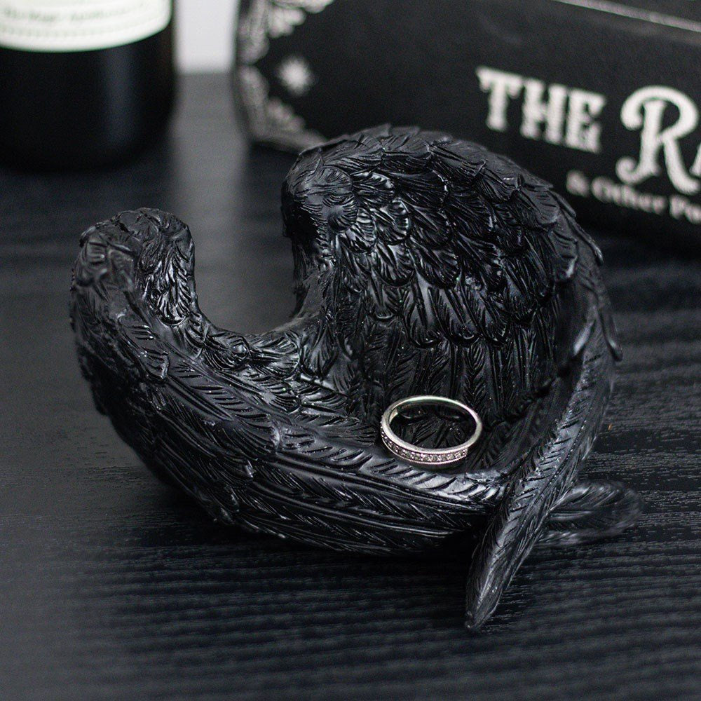 Trinket Dish Raven Wings