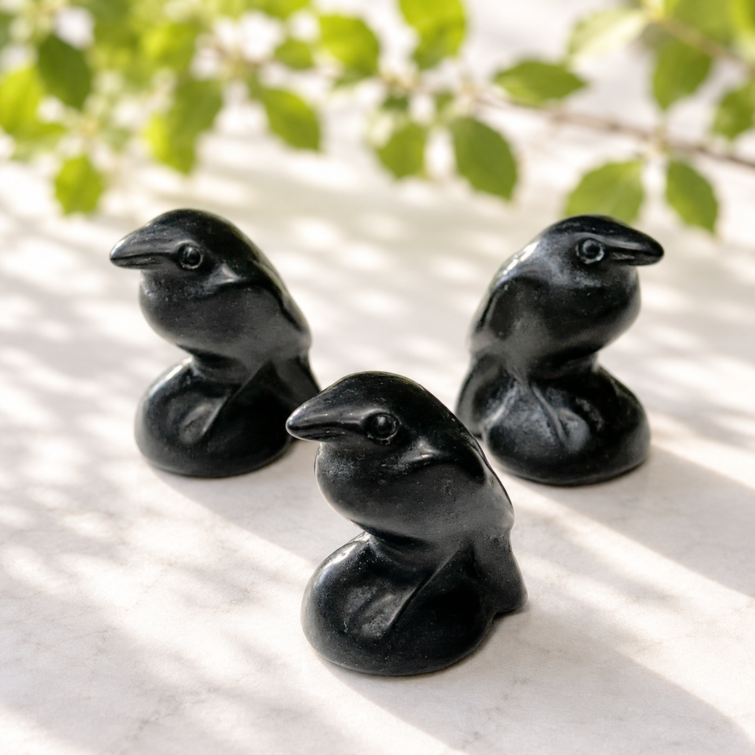 Raven Matte Black Obsidian 4.2 cm