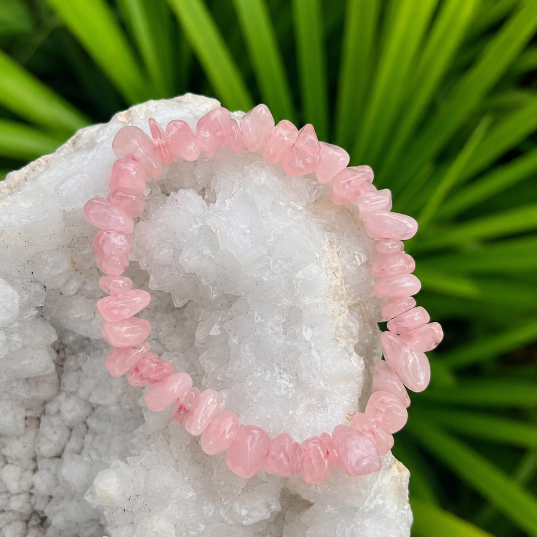 Bracelet Rose Quartz Chip