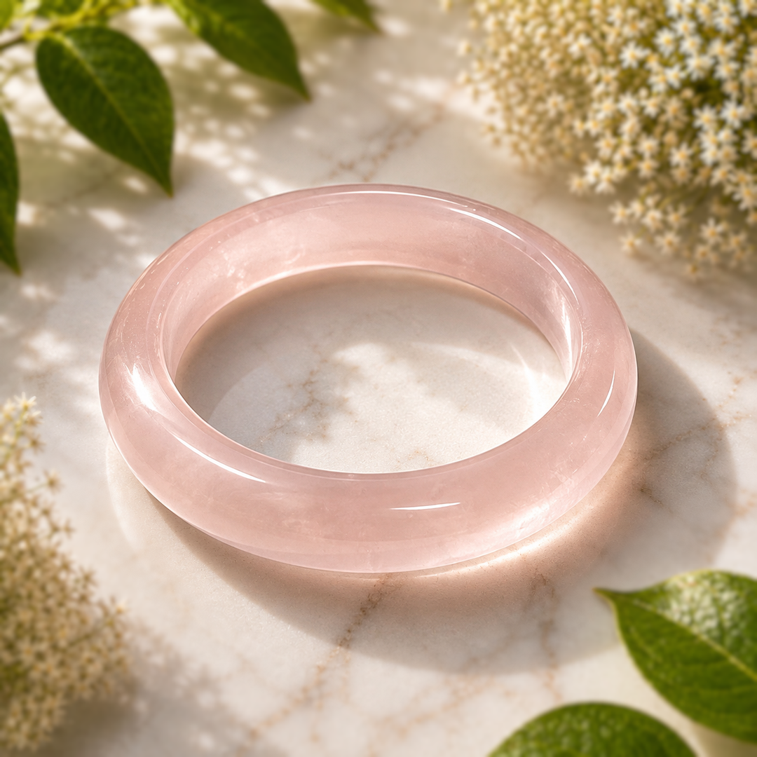 Bangle Rose Quartz High Quality - Instore Only