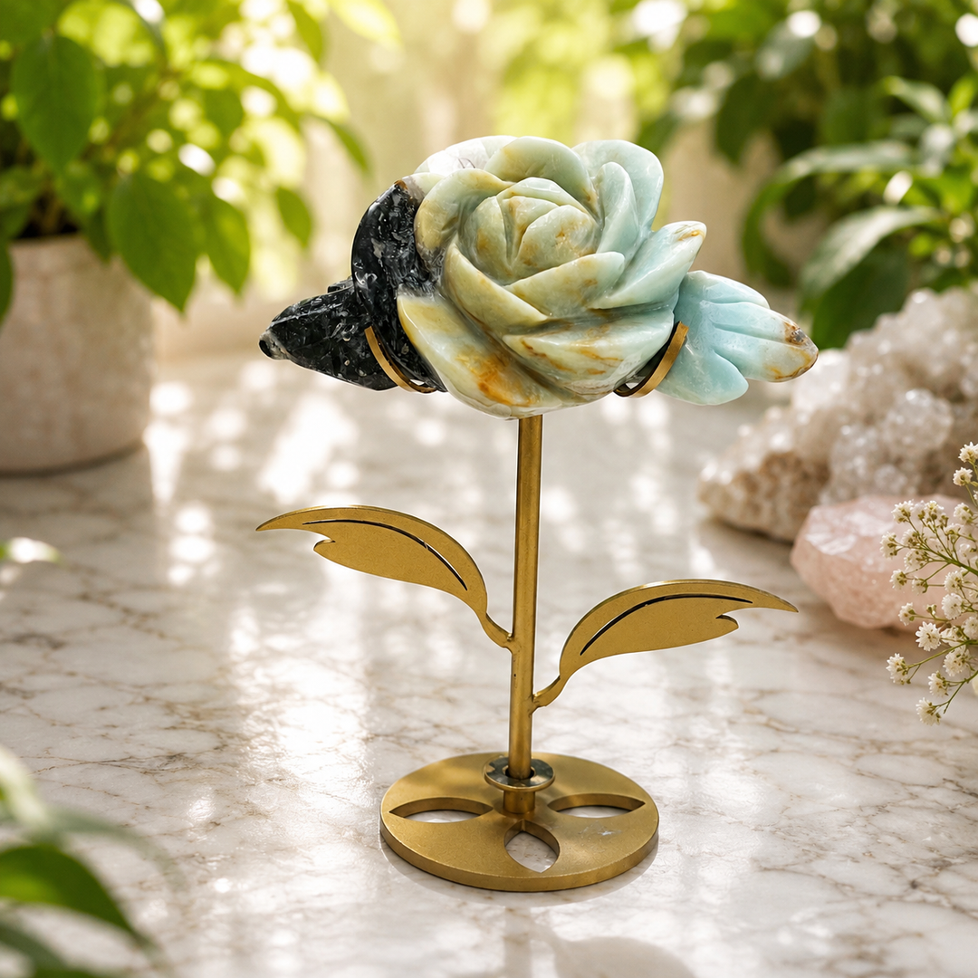 Rose Amazonite Crystal Carving