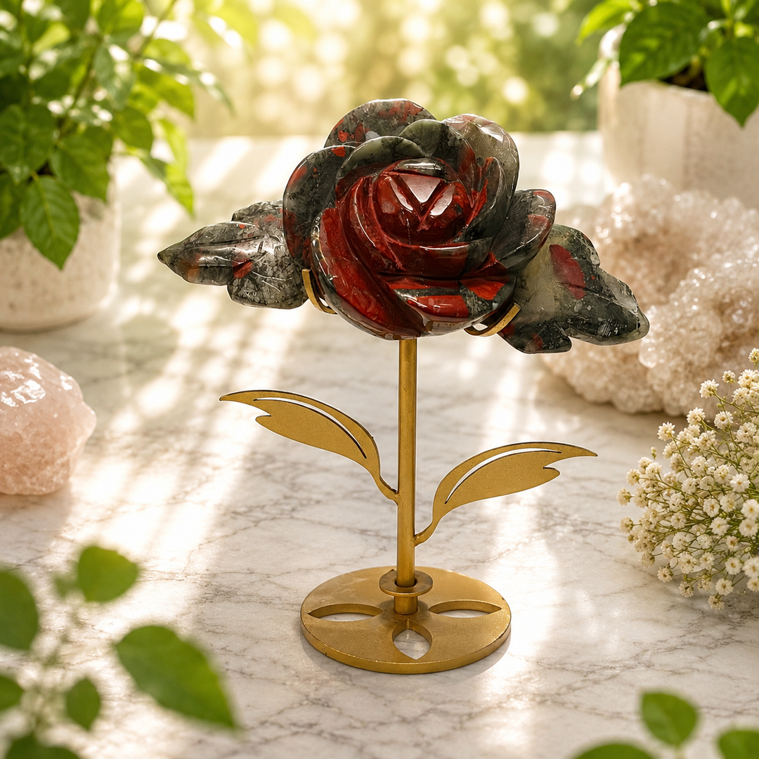 Rose Dragons Blood Carving