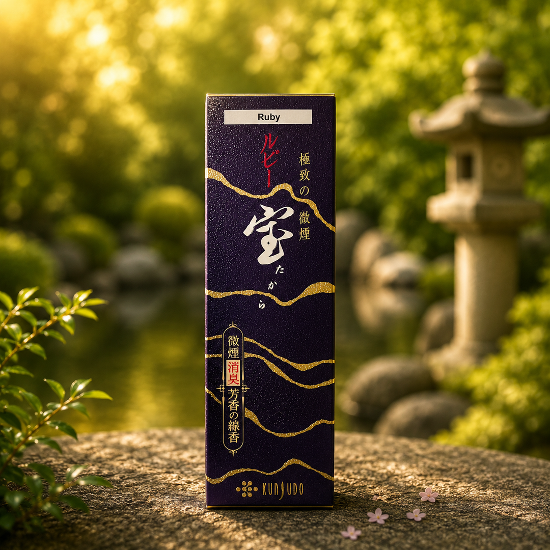 Japanese Incense Ruby Smokeless 75 Sticks