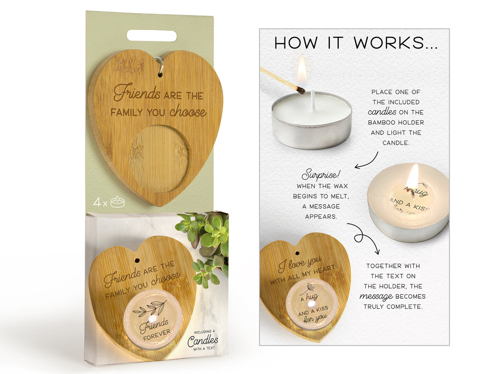 Tealight Candles Heart Wooden | Carpe Diem With Remi