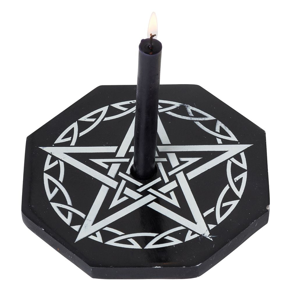 Wish Candle Holder Pentacle Octagon