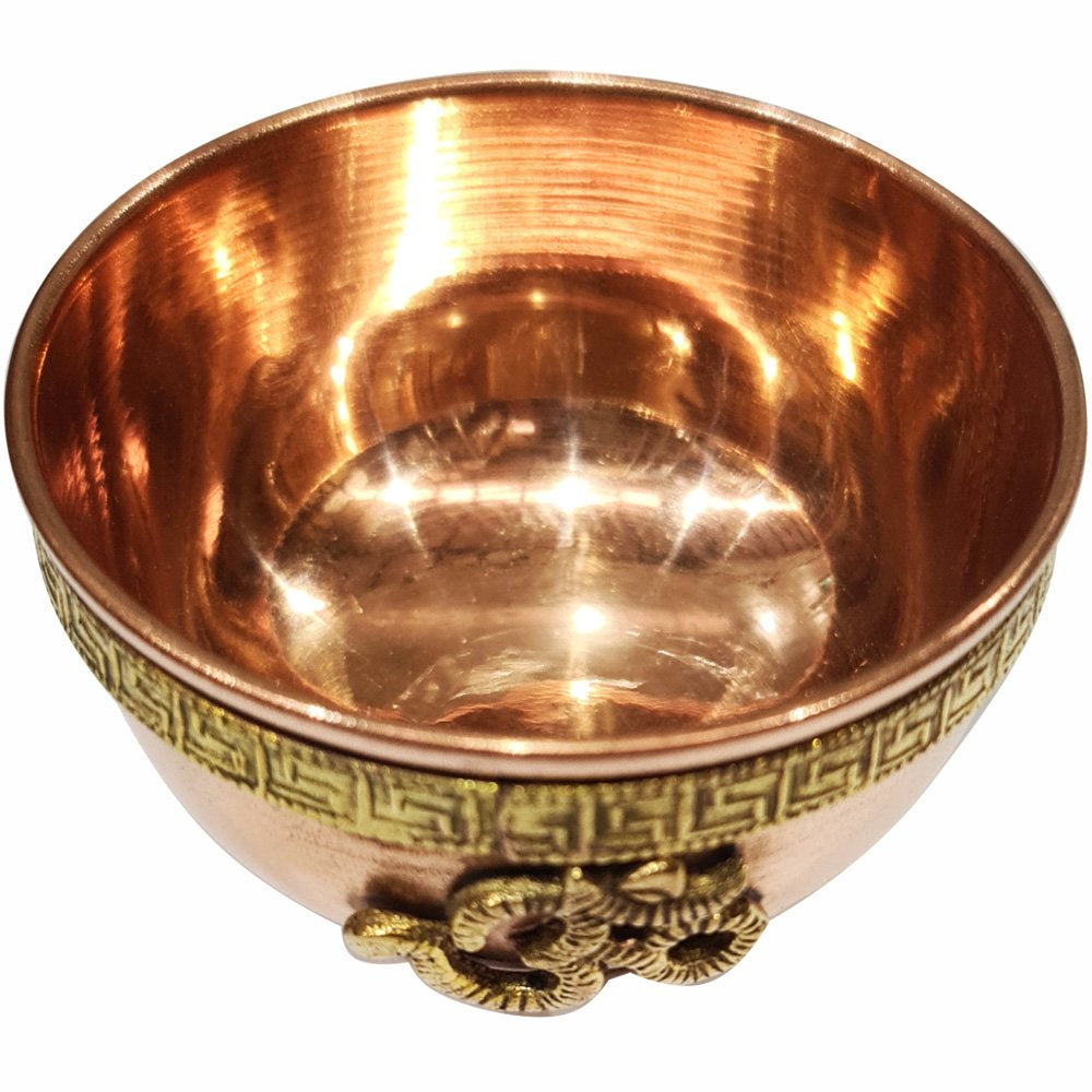Offering Bowl Copper Om 7.5 cm