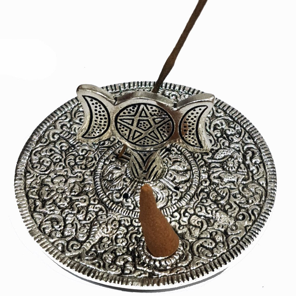 Incense Burner Triple Moon 11 cm