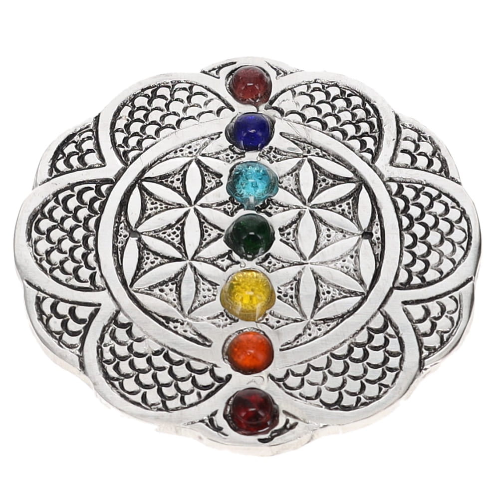 Incense Holder Flower of Life Chakra 9 cm