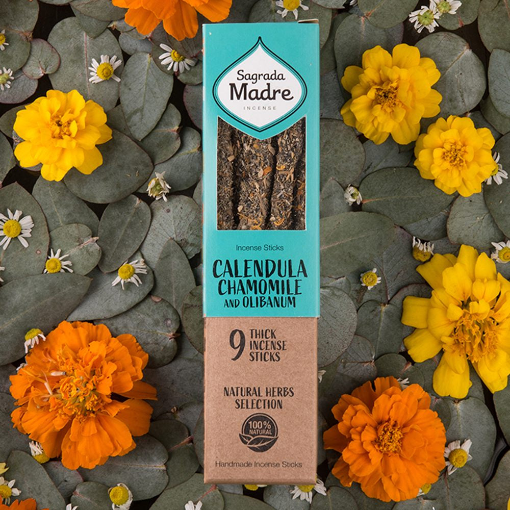 Sagrada Madre Calendula Chamomile Olibanum Incense 9 Sticks
