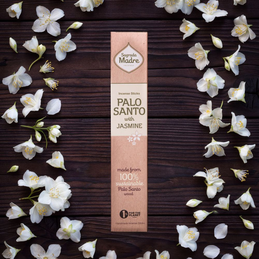 Palo Santo and Jasmine Sagrada Madre Natural Incense 8 Sticks | Carpe Diem With Remi