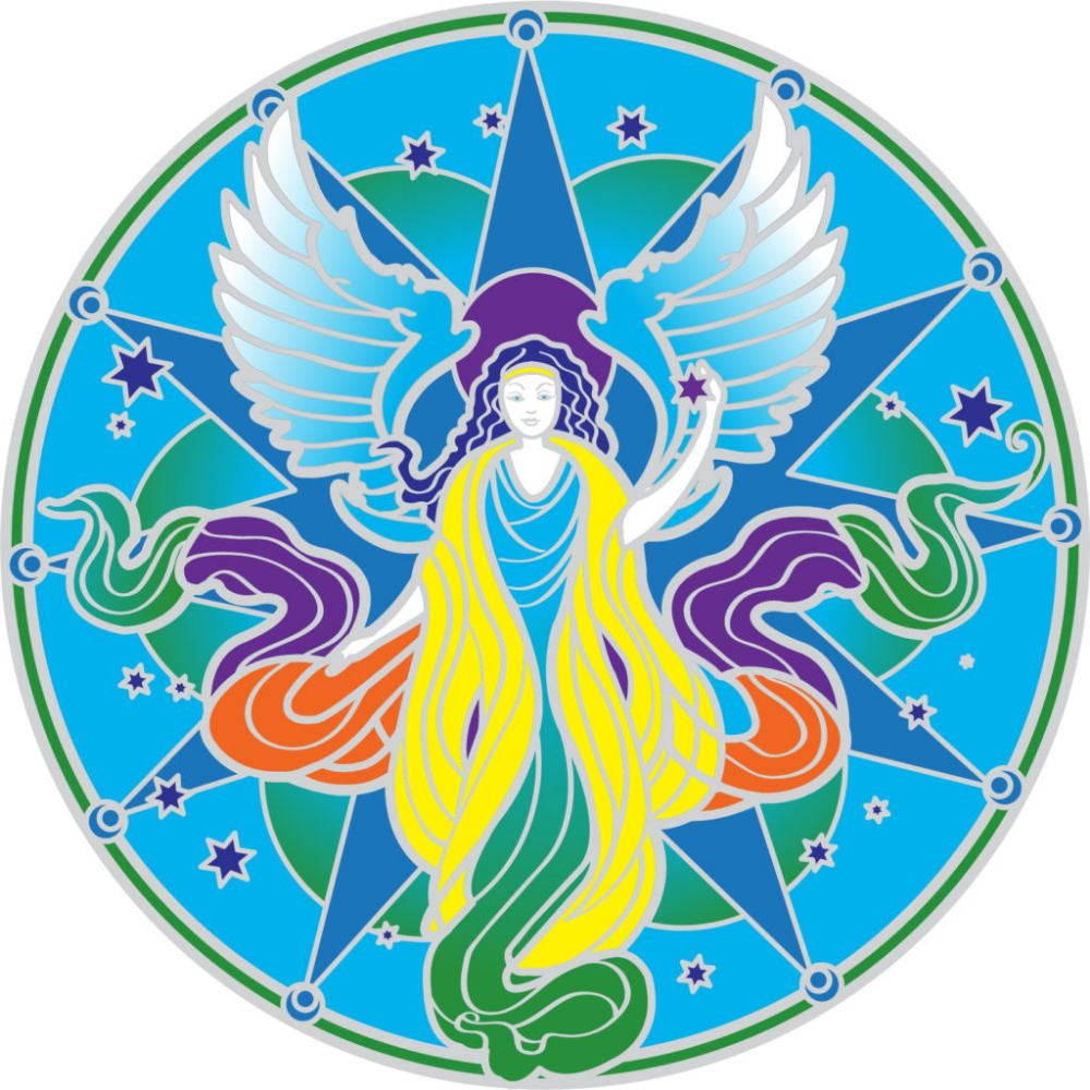 Sticker Sunseal Guardian Angel Mandala 14 cm