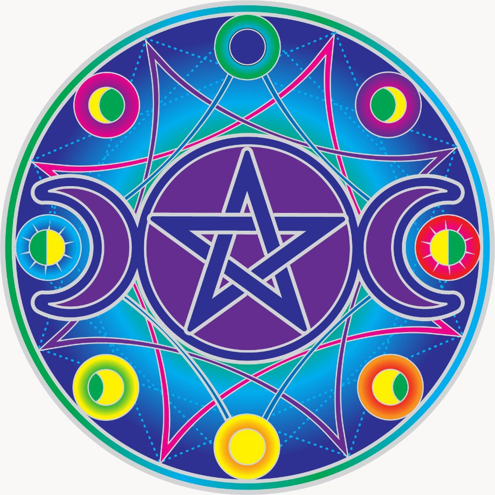 Sticker Sunseal Triple Moon Mandala