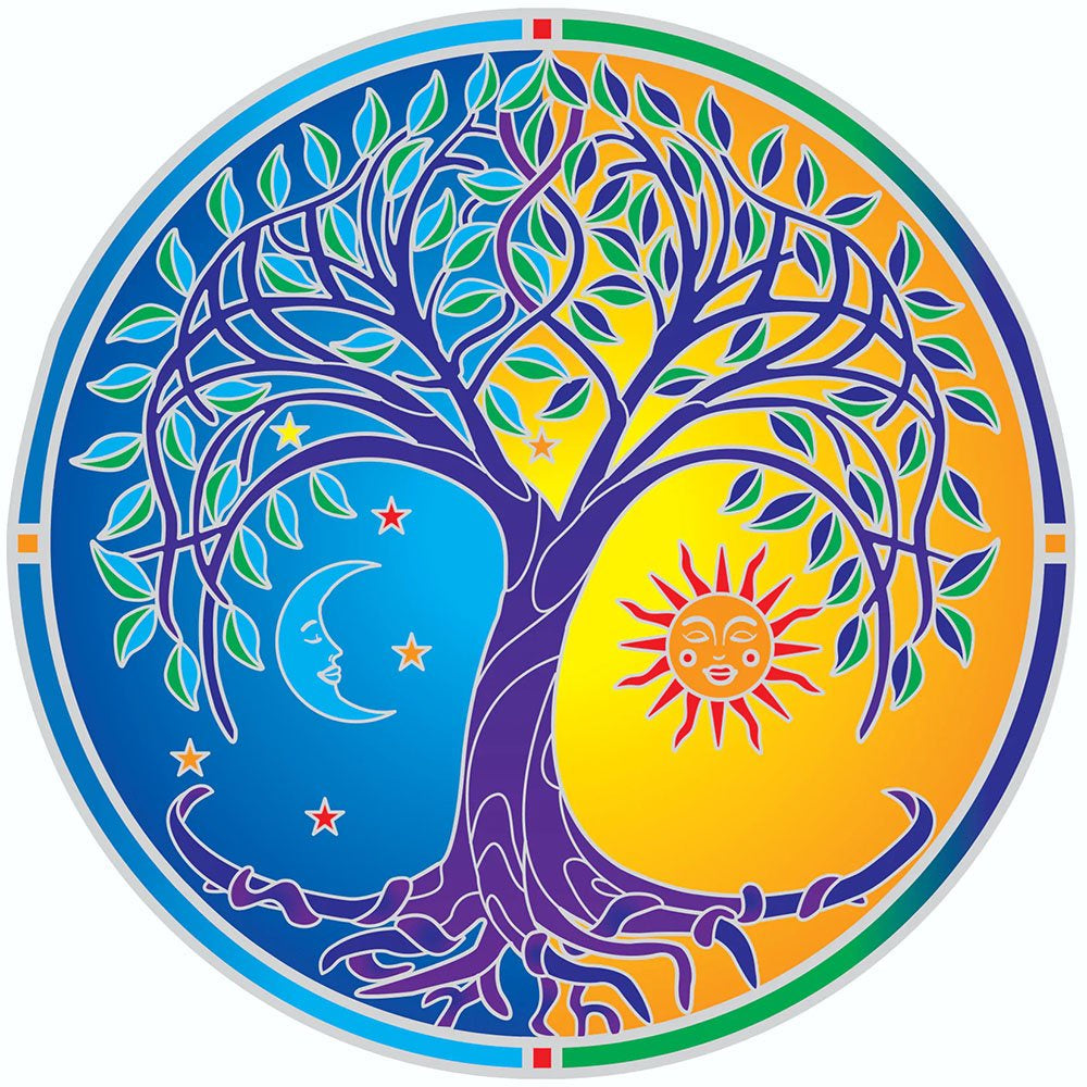 Sunseal Celestial Tree of Life Mandala Sticker Decal