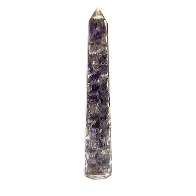 Wand Orgonite Amethyst 14 cm