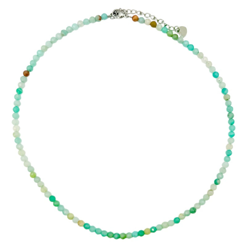 Necklace Amazonite Faceted 4mm Beads