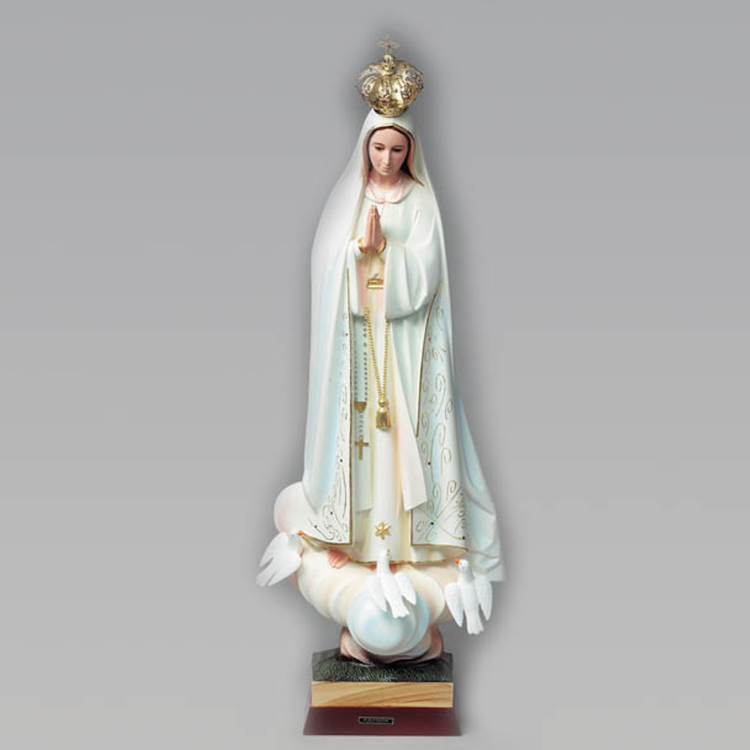Our Lady of Fatima Plastic Statue 30 cm