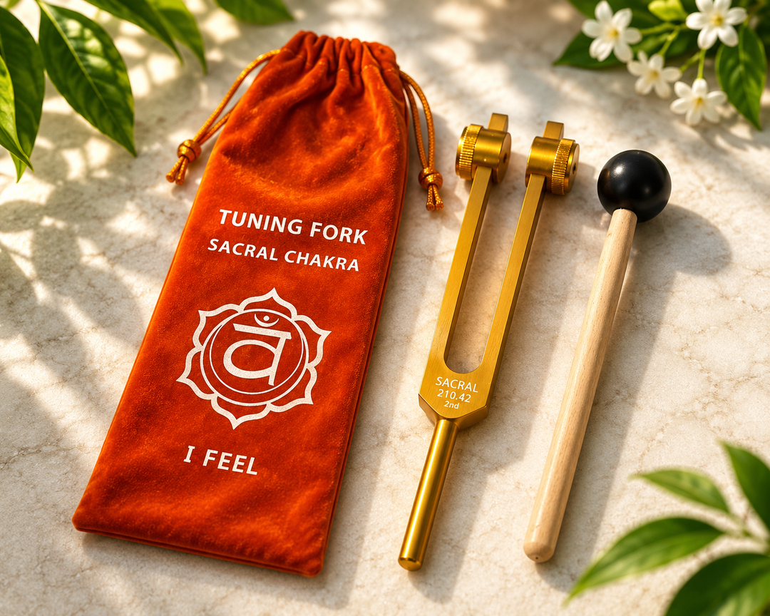 Tuning Fork Sacral Chakra in Velvet Bag
