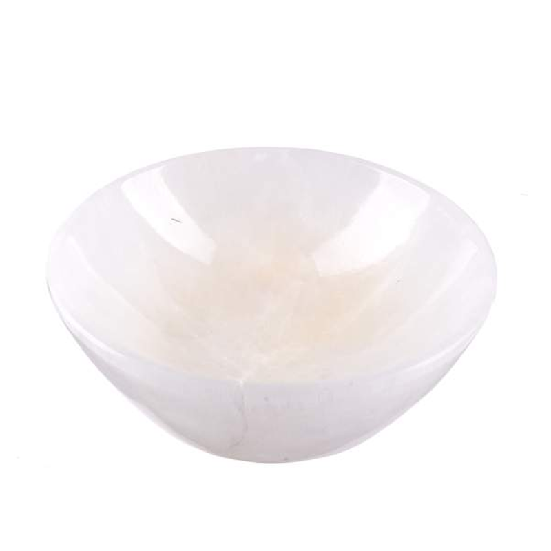Bowl Selenite Round 15cm - Instore Only