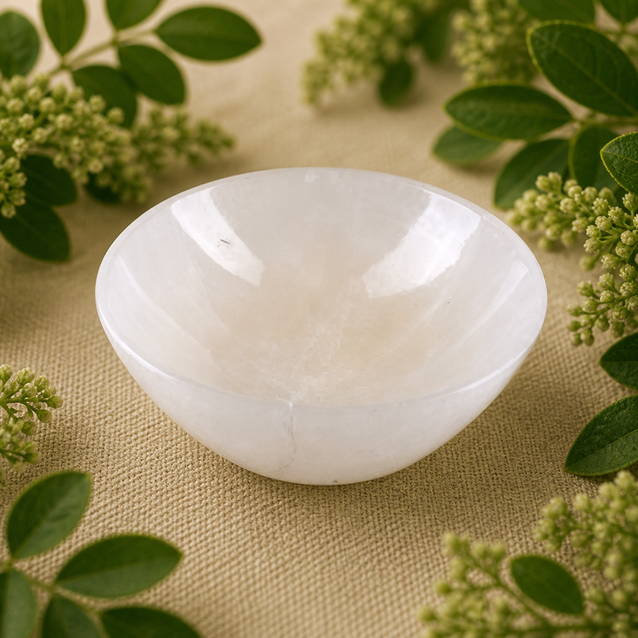 Bowl Selenite Round 15cm - Instore Only | Carpe Diem With Remi
