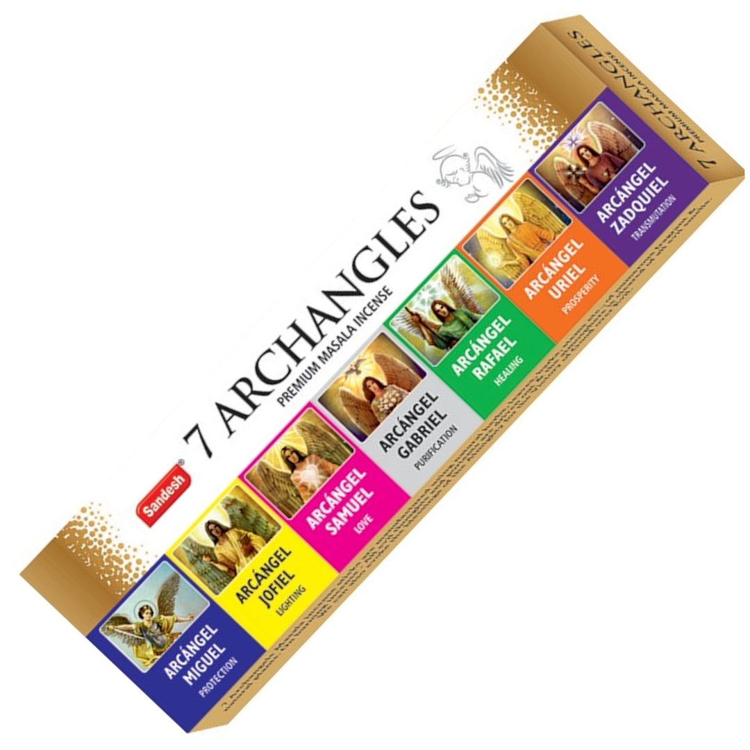 Sandesh 7 Archangels Premium Masala Incense 28 Sticks