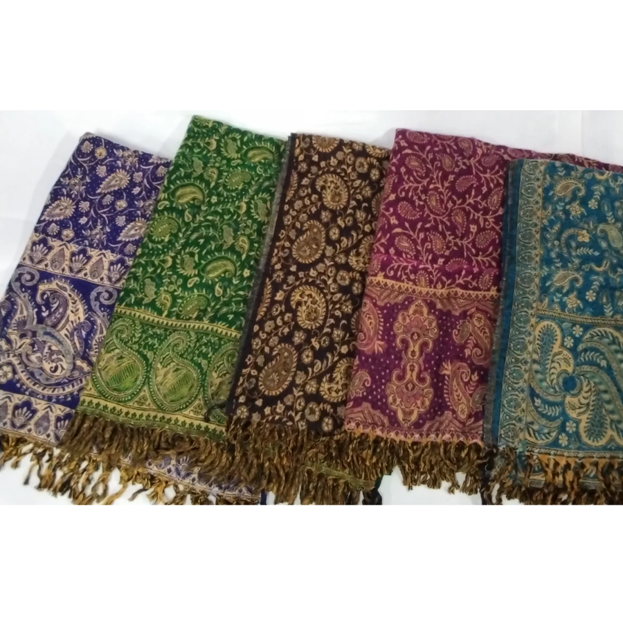Shawl Paisley Wool Assorted Colours | Carpe Diem With Remi