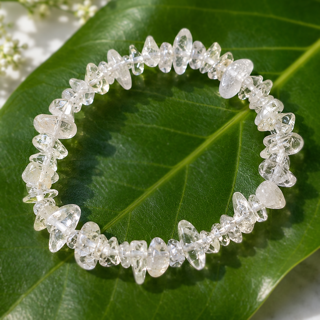 Bracelet Snow Quartz Chips