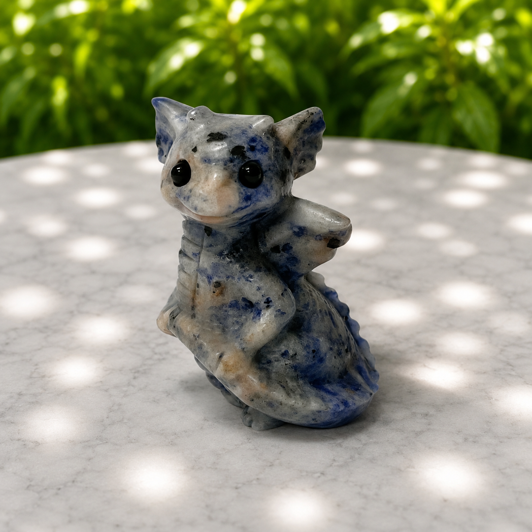 Baby Dragon Crystal Carving