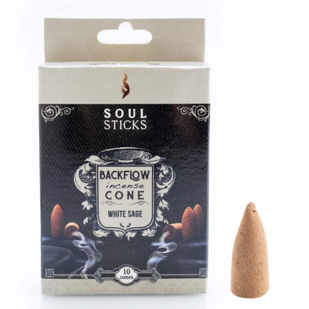 Soul Sticks White Sage Backflow Cones