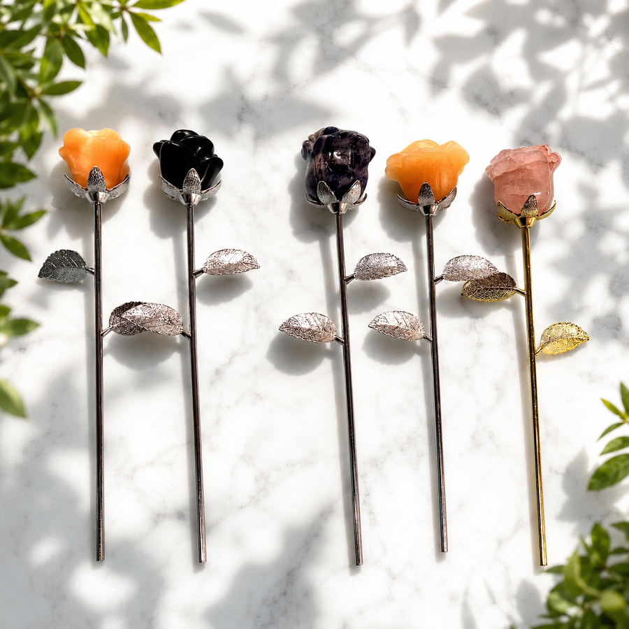 Crystal Rose on Stem Assorted - Instore Only | Carpe Diem With Remi
