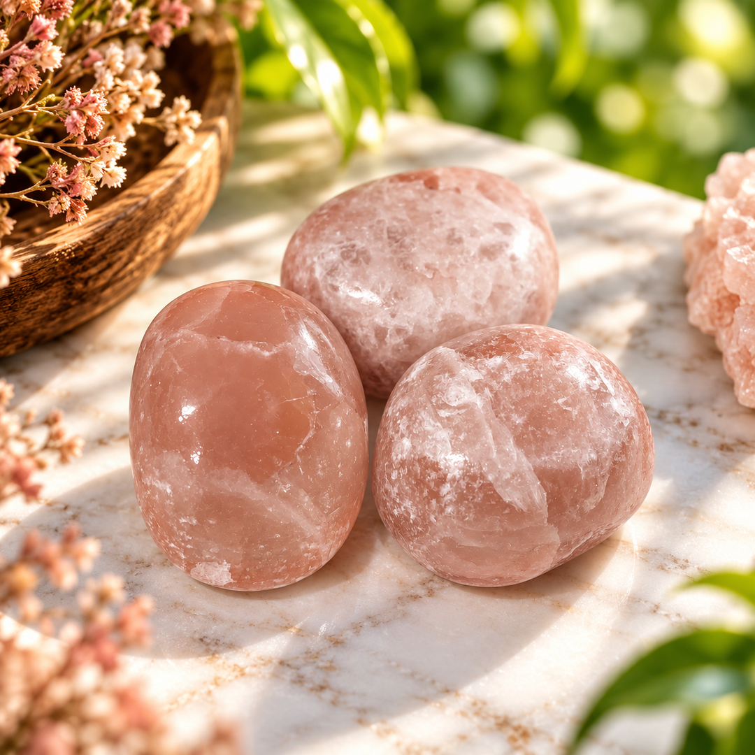Strawberry Calcite Tumble Stone
