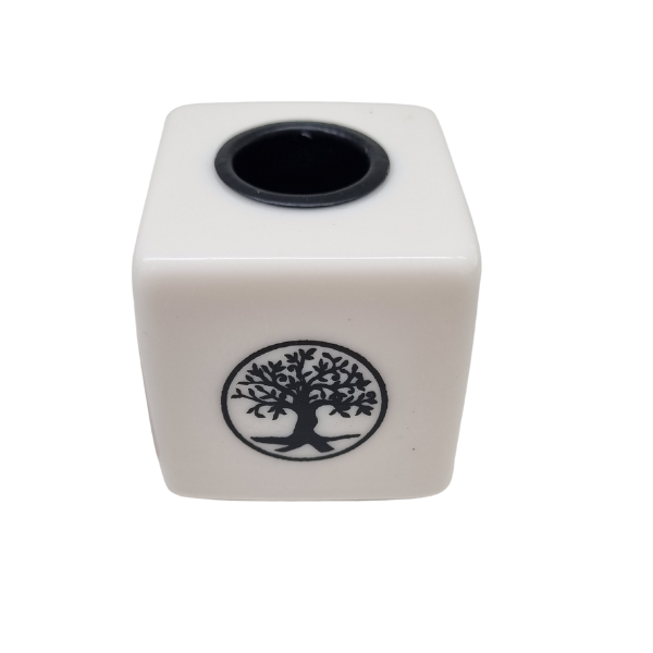 Candle Holder Tree of Life White
