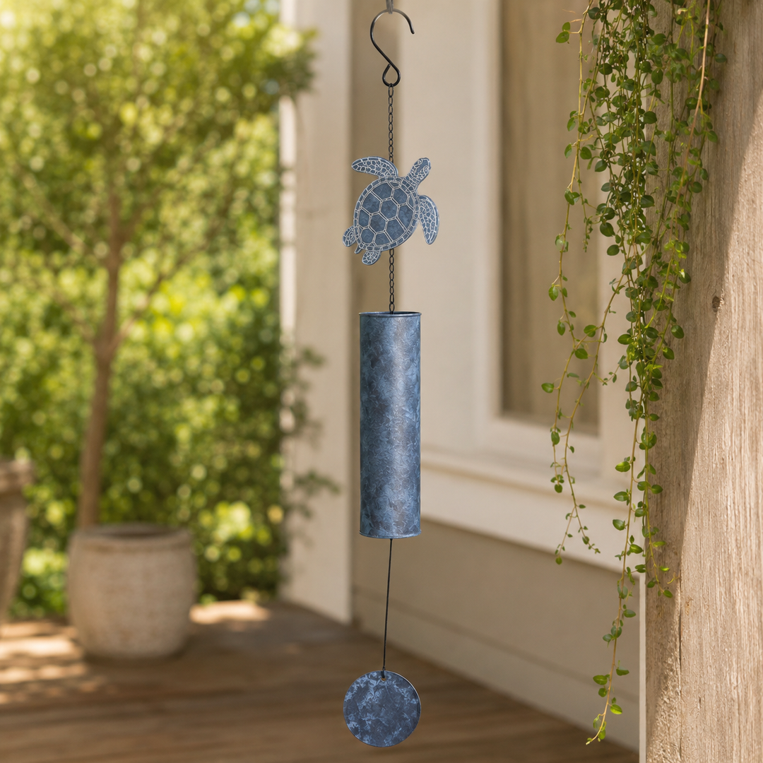 Windchime Turtle Blue 60 cm - Instore Only
