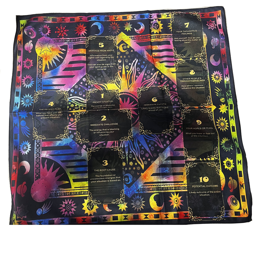 Tarot Cloth Celtic Cross with Wording | Carpe Diem with Remi