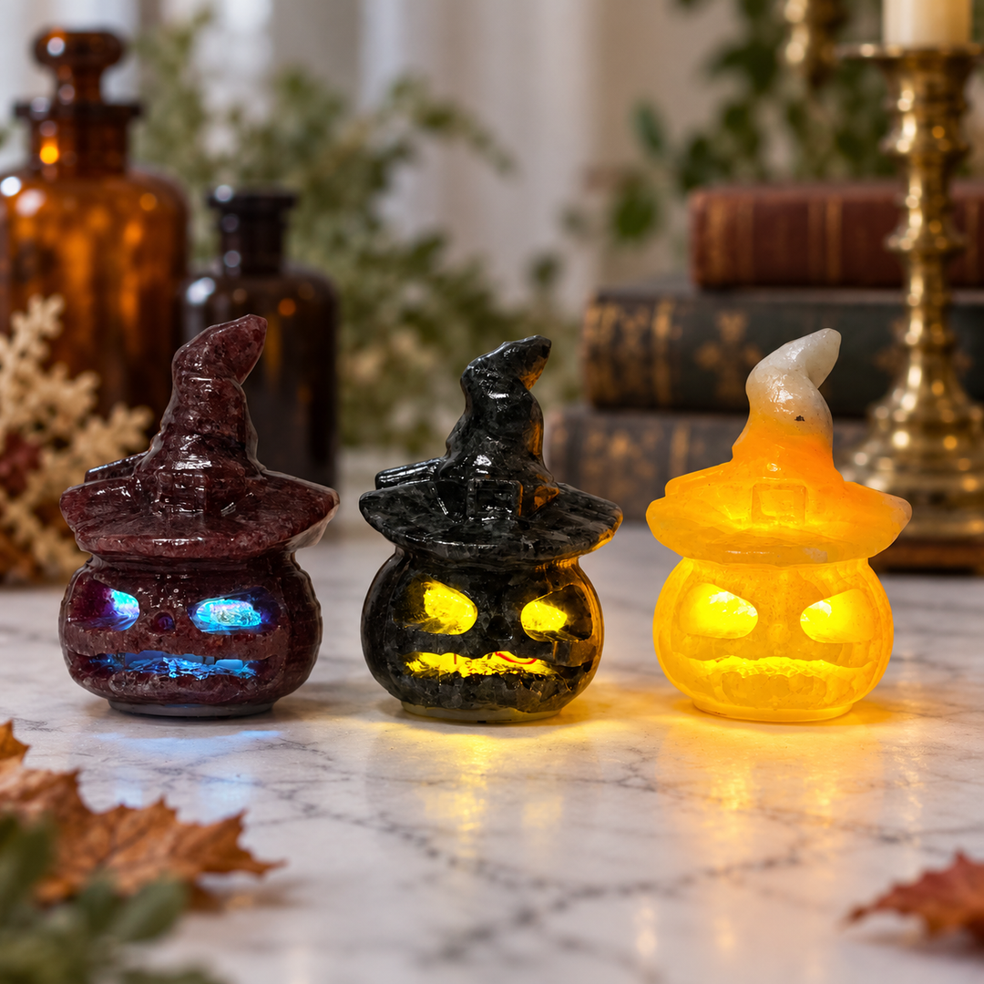 Pumpkin Light Crystal 6 cm