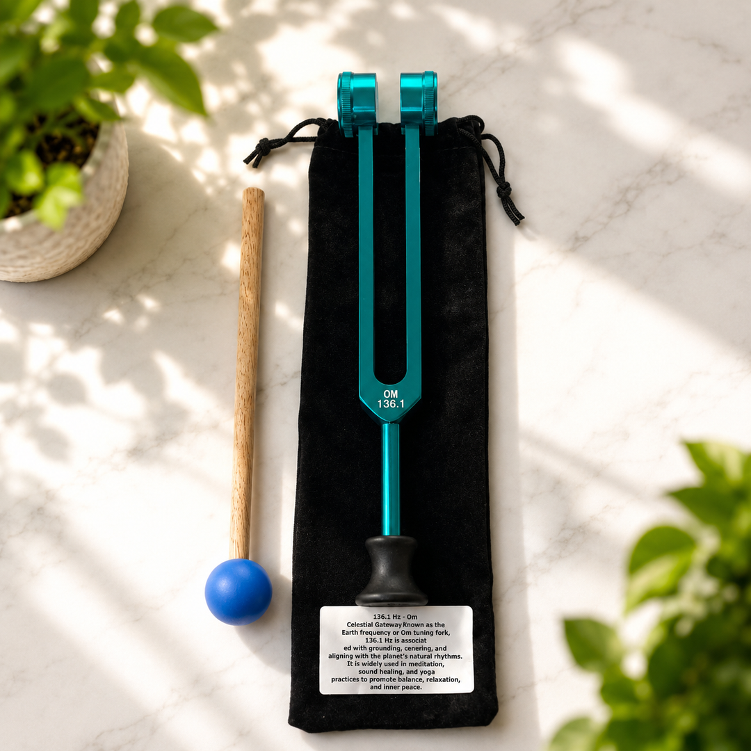 Tuning Fork 136.1 Hz Weighted Om Aqua
